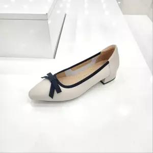 [탠디]by미셸 x24203 소가죽 소재 3cm굽 여성 앞 장식 컴포트 구두 cc5_CC