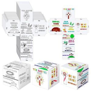 모티펀 36개 컬러 나만의 성탄 크리스마스 컬러링 수공예 이야기 기독교 프로젝트(이스터) DIY 선물 아트 큐브 종교 공예 가족 장면 세트