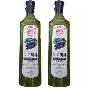사조 해표 포도씨유 900ml x 2개 / 식용유 유지류 오일 기름