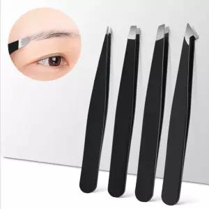 쪽집게핀셋 정리 잔털 4종세트 미세 얇은 눈썹