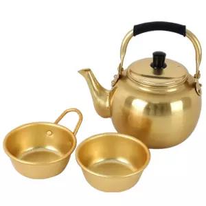 양은 가벼운 레트로감성 막걸리주전자 커피 티타임용 가스렌지 가정용 티포트 컵라면용