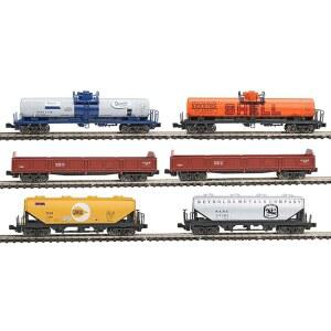 Kato USA Inc. N 혼합 화물 자동차 세트 6 KAT1066275 롤링 스톡