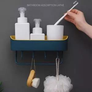다용도 무타공 욕실 선반 접착식 흡착식 욕실 선반 욕실수납선반 벽걸이