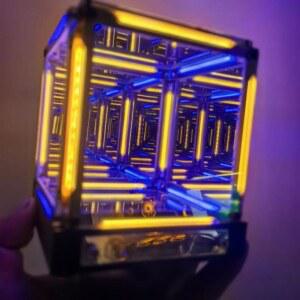 바이디움 인피니티큐브 램프 N차원 테서렉트 화이트 멀티컬러 하얀색