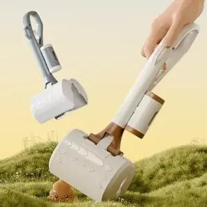 (옵션 그레이)애완동물 배변집게 애완견 휴대용 수거기 봉투포함 강아지똥