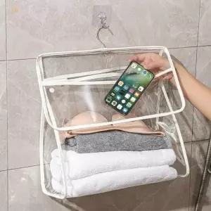 문걸이 벽걸이 수납 가방 옷장 투명 수납 가방 욕실 정리