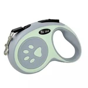 (옵션 민트그레이)개목줄 강아지 자동 리드줄 5m 산책용 목줄 민트그레이 강아지용품