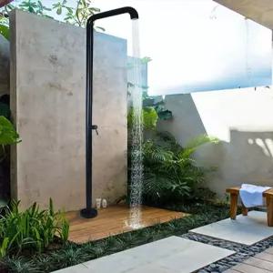 수영장 샤워기 스탠딩 풀장 야외 접이식 발판 폴딩 스텐