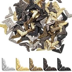 100개의 책 코너 프로텍터, 5가지 앨범 스크랩북 메탈 사진 삼각형 위한 색상의 가드 빈티지 코너, 노트북, 엣지 장식 제작을