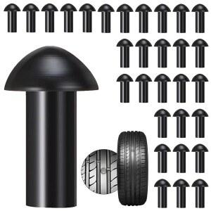 [미국배송] 오토바이 자동차 트럭 ATV 및 트랙터용 튜브리스 타이어 펑크 수리 키트용 리치캣 교체 버섯 플러그(30개 플러그)