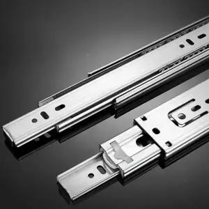 (타입 300mm)3단 가구 서랍 레일 옷장 서랍장 싱크대 부속품 300mm 주방 레일 책상 3단 교체 부속품 하부