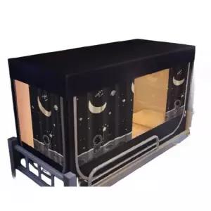 암막 벙커 텐트 두꺼운 기숙사 사생활보호 커튼 가림막 2층 침대 가리개 커텐 난방텐트