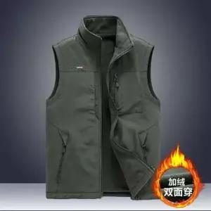 슬램덩크 캐주얼 남성 기모 아웃도어 나시 멀티포켓 추리넥 베스트 조끼 HO3