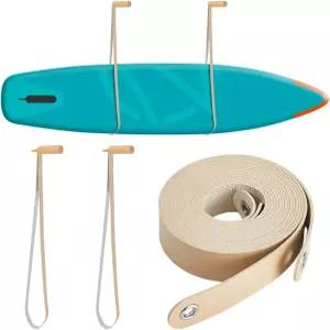 OLYCRAFT 2봉지 서핑보드 벽걸이 스노보드 롱보드 웨이크보드 액세서리용 실내 보관용 랙 패들보드