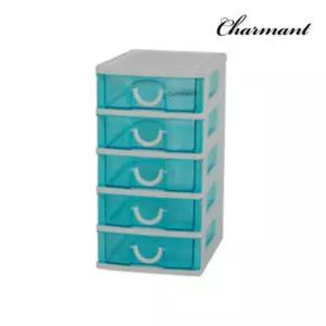 해피 서랍장5단 (블루)가정용 가구 거실 옷서랍장 정리 보관 옷방 플라스틱 가4