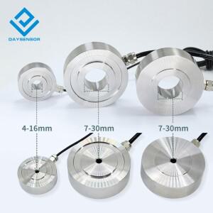 DYHX-004 압축 푸시 프레셔 미니 로드셀 스포크 휠 도넛 와셔 형태 링 힘 센서