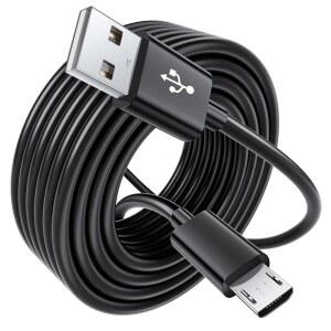 Xbox One 컨트롤러용 10FT 길이 PS4 충전기 코드, PS4 충전 케이블, Xbox One S/X 슬림 엘리트 컨트롤러용 마이크로 USB 케이블, 소니 플레이스테이션 4 컨트롤러 게임 콘솔용 듀얼쇼크 4 데이터 코드 와이어