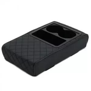 차량용 멀티 콘솔박스 쿠션 수납함 컵홀더 포켓 C121 격자