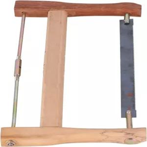 프레임 톱 티크우드 핸소 칼날 교체용 목수 손 활 나무 절단 도구 절단용 휴대용 톱(400mm) 타악기 해크