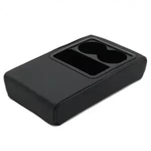 차량용 멀티 콘솔박스 쿠션 수납함 컵홀더 C121 블랙