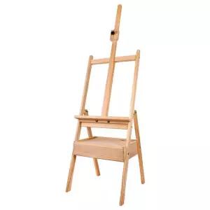 이젤 수납 전문가용 스탠드 미술 수납형 우드 거치대