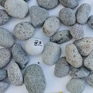 동그란 자갈 대형 바닥 가드닝 석재 돌