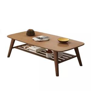 거실 테이블 밥상 더블 코타츠 고무나무 호두 식탁 탁자 100x50x40