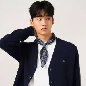 [백화점 정품] 빈폴 멘 [FW25]코튼 베럴비 레이어드 가디건 카디건 - 네이비 BC575AC16R LL