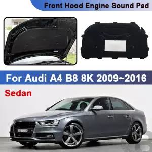 호환  아우디 A4 B8 8K MK4 20092016용 프론트 후드 엔진 매트 패드 단열 방음 및 난연 2010 2011 2012 201