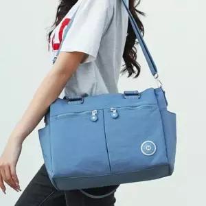 엄마가방 여성 캐주얼 숄더백 크로스 여행 가벼운 가방 블루
