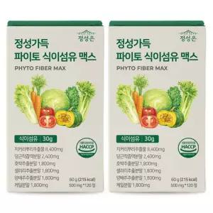 정성가득 파이토 식이섬유 맥스 타블렛 차전자피 식이섬유 500mg x 120정 2개