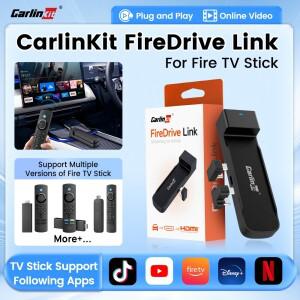 Carlinkit FireDrive Link는 Fire TV 스틱 스트리밍 자동차 엔터테인먼트 솔루션을 위해 유선 CarPlay를 HD