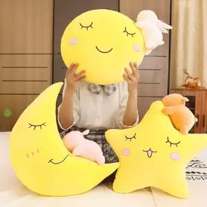 달인형 토끼 초승달 베개 쿠션 문하얀토끼 보름달 별