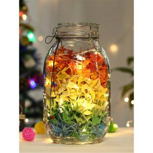 종이학유리병 별 학병 장식 코르크 100일 일 종이접기