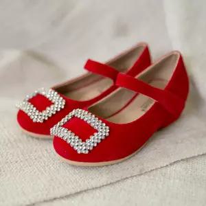 베이비잼 여아용 로저힐플랫 레드 - 10007