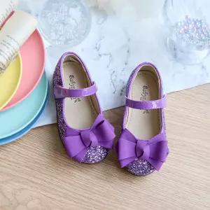 베이비잼 여아용 샌디리본(LED) 플랫 보라 - 10010