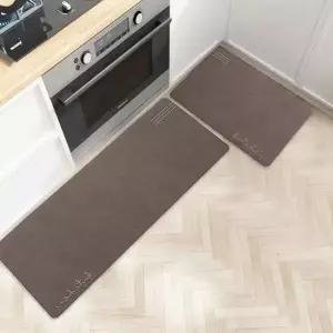 빠른건조 소프트 규조토 발매트 2종세트(키친) 브라운 생활용품 가정용품 생필품
