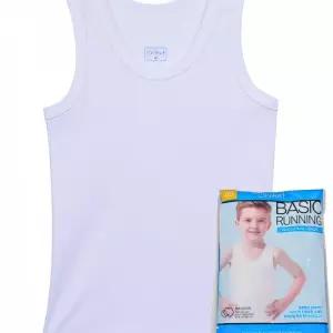 트라이 기본 순면 백색무지 남아동런닝 메리야스 속옷