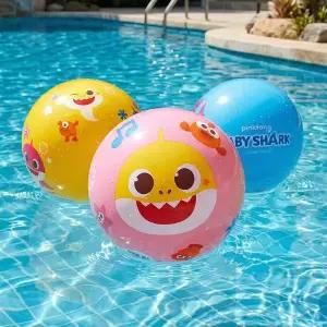 물에 쏙 뜨는 핑크퐁 아기상어 물놀이 안전 탱탱볼 (핑크)