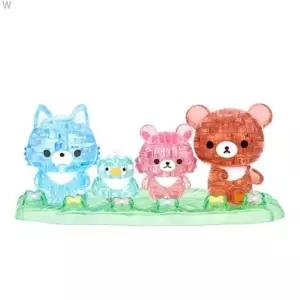 우유백 도서 차이로이코구마와 친구들 어린이 그림책 유아 놀이책 크리스탈퍼즐