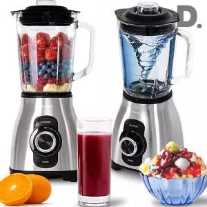 듀플렉스 초고속 파워 블렌더 유리믹서기 1.5L 대용량 5단계속도조절 6중칼날 다기능 믹서기