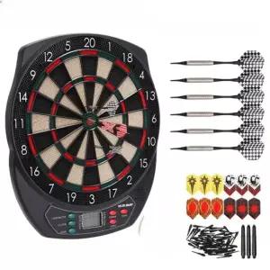 프리미엄 벽걸이 전자 다트판 머신 업소용 가정용 보드게임 6개 액세서리