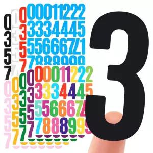 숫자 스티커 0-9 높이 5.1cm 번호 넘버링 라벨 컬러