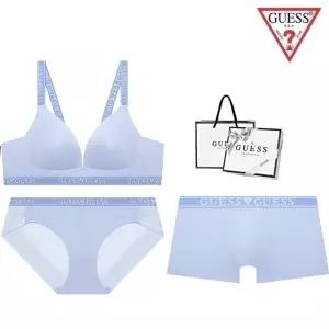 [롯데백화점]게스 [선물포장] 메쉬 노와이어 커플속옷세트 BRBPDR211BU