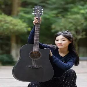 어쿠스틱 통기타 입문용 여성용 OM바디 포크기타 독학용