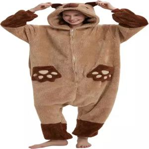 와일드룸스 남녀 공용 성체 동물 원피스 잠옷 코스프레 할로윈 코스튬 크리스마스