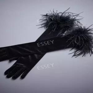 여자 아이돌 여성용 장갑 의상 댄스 긴목 핑크 블랙 라인 무대 악세사리