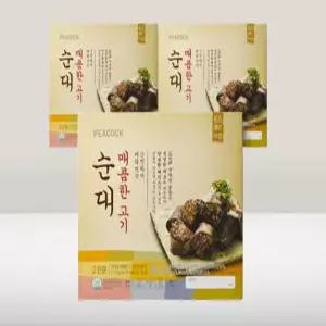 [피코크] 매콤한 고기순대(500gX3입)