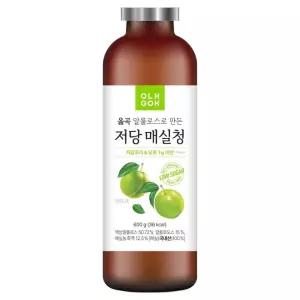 옳곡 알룰로스로 만든 저당 매실청 600g 1개