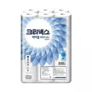 화장실롤티슈 40미터화장지 두루마리화장지 물에녹는 40m 24롤